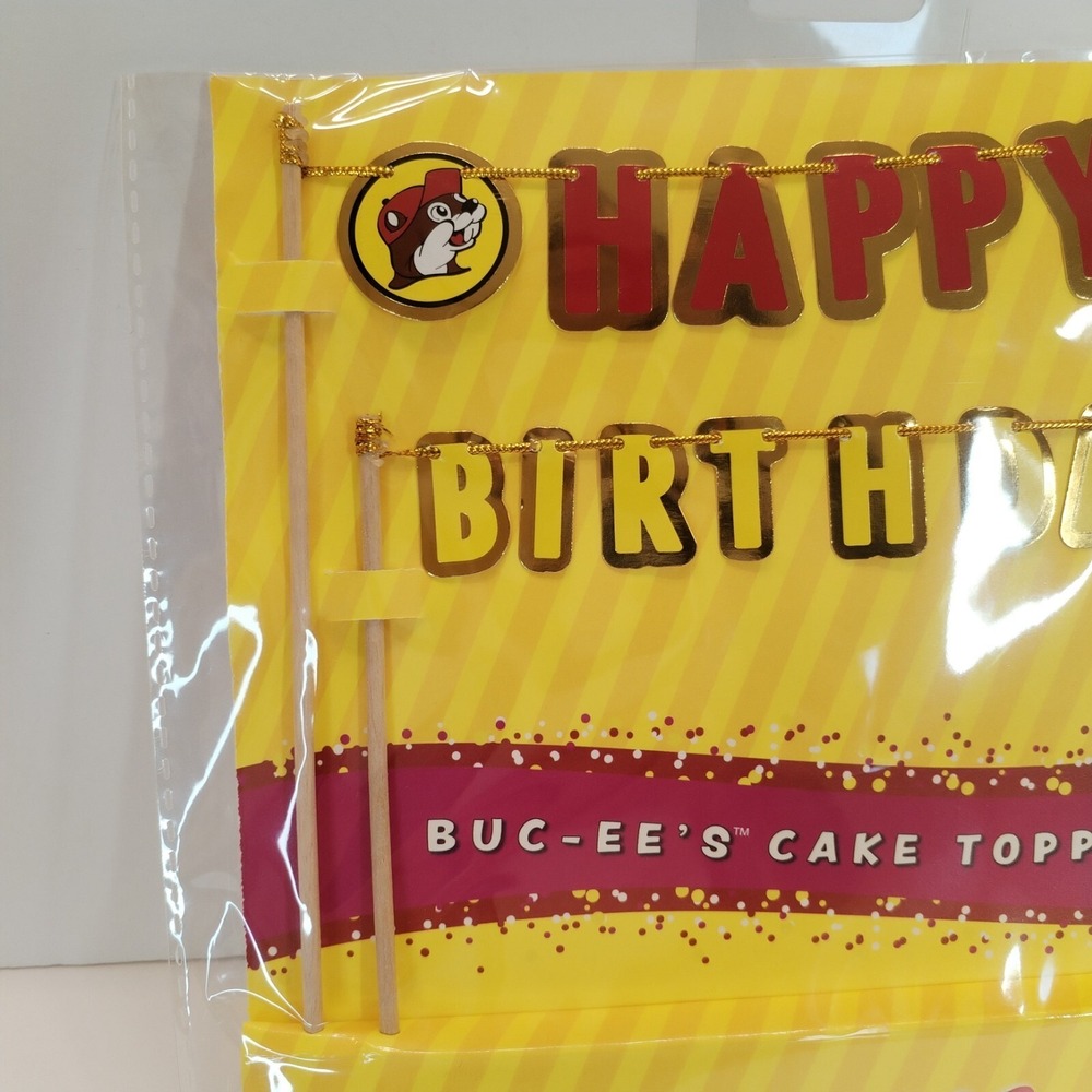Buc-ee's Party Cake Topper Happy Birthday Beaver Gas Station Fan - Picture 2 of 5